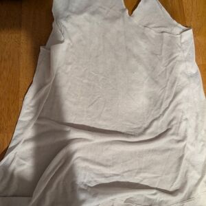 Sleeveless Cream Top Accented With an OWL